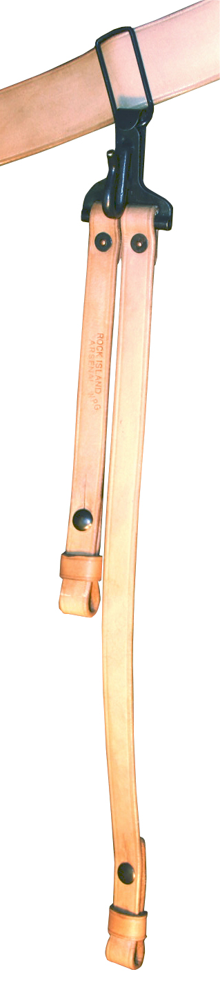US Army M1904 Leather and Brass Saber Hanger
